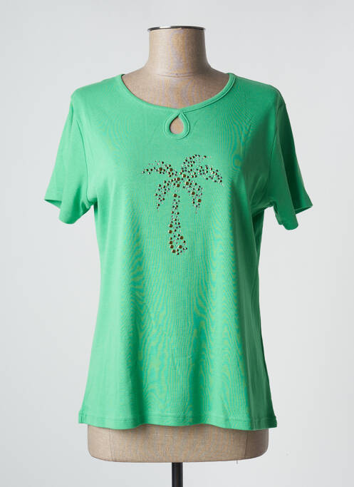 T-shirt vert I.ODENA pour femme