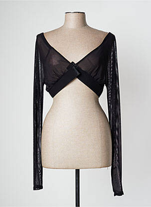 Top col v manches longues noir JOSEPH RIBKOFF femme