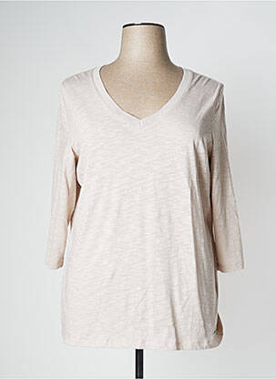 T-shirt manches 3/4 manches 3/4 beige GERRY WEBER femme