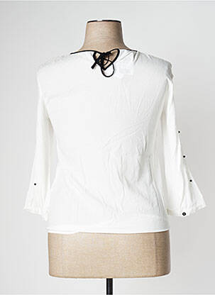 Blouse légère et transparente manches 3/4 blanc GERRY WEBER femme