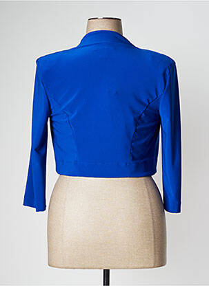 Boléro effet matière satinée bleu JOSEPH RIBKOFF femme