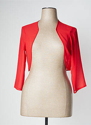 Boléro légère et transparente rouge VERA MONT femme