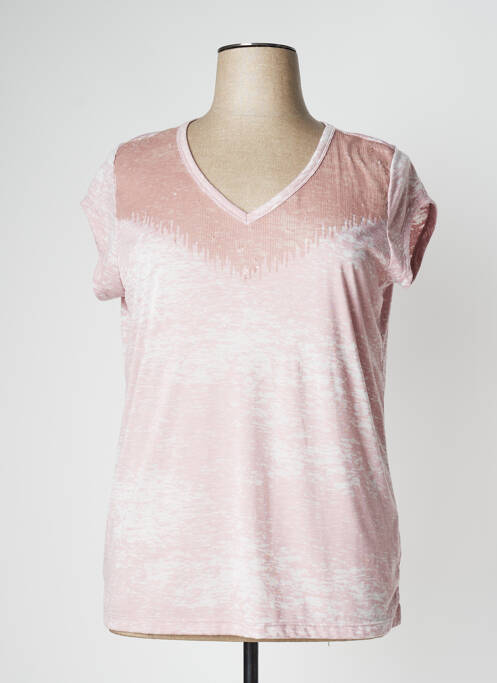 T-shirt rose EVA KAYAN pour femme