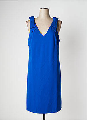 Robe mi-longue sans manche sans manche bleu JOSEPH RIBKOFF femme