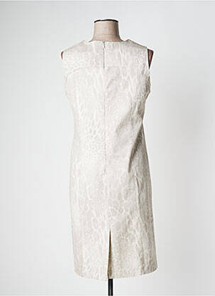Robe mi-longue sans manche sans manche beige ANNE KELLY femme