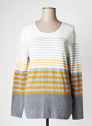 Pull coupe droite manches longues beige GERRY WEBER femme