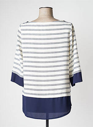 Tunique manches longues légère et transparente bleu QUEENIE femme