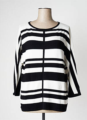 Pull stretch manches 3/4 noir GERRY WEBER femme