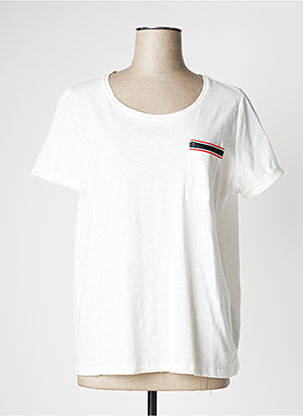 T-shirt stretch manches courtes beige COMMA, femme