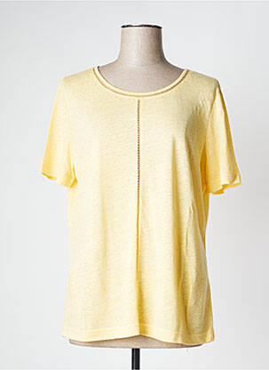 T-shirt stretch manches courtes jaune GERRY WEBER femme