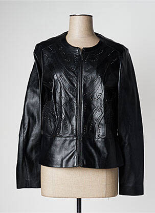 Veste simili cuir poches noir GERRY WEBER femme