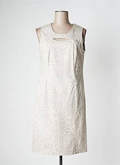 Robe mi-longue beige ANNE KELLY pour femme seconde vue