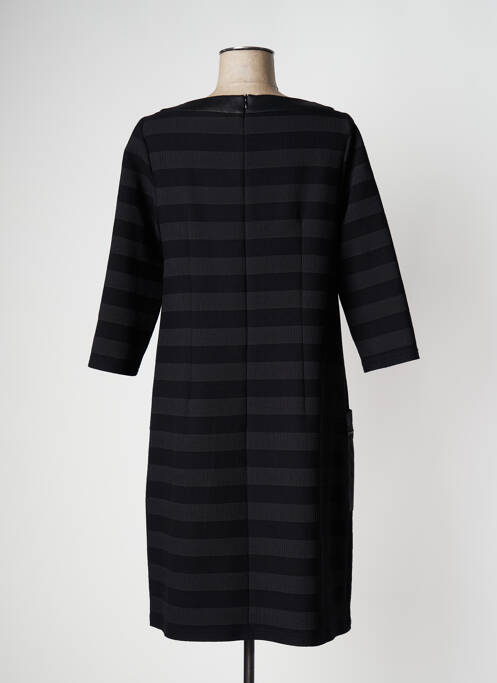 Robe mi-longue manches 3/4 manches 3/4 noir ROBE LEGERE BY VERA MONT femme