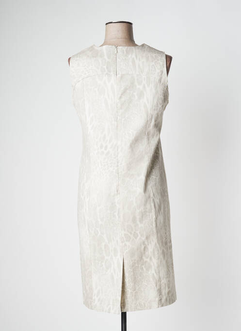 Robe mi-longue beige ANNE KELLY pour femme