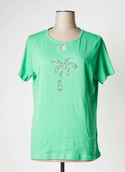 T-shirt vert I.ODENA pour femme