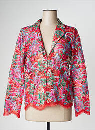 Blazer coupe cintrée rouge NATHALIE CHAIZE femme