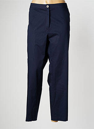 Pantalon 7/8 stretch taille normale bleu ANNE KELLY femme