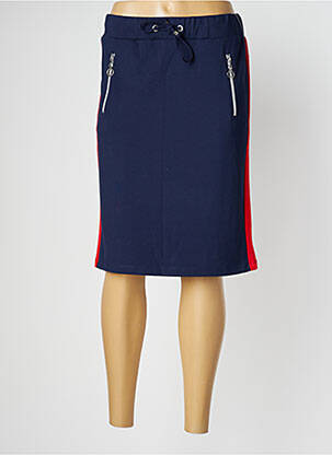 Jupe mi-longue stretch bleu BETTY BARCLAY femme