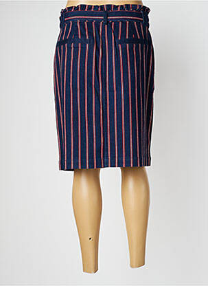 Jupe mi-longue stretch bleu COMMA, femme