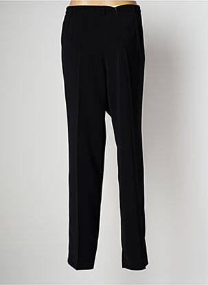 Pantalon droit tissage crêpe taille normale noir ANNE KELLY femme