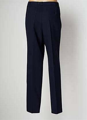 Pantalon droit tissage crêpe taille normale bleu ANNE KELLY femme