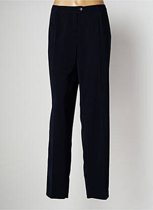 Pantalon chino fermeture zippée sous rabat boutonné taille normale noir ANNE KELLY femme