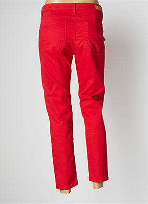 Pantalon 7/8 stretch taille normale rouge DENIM STORIES femme