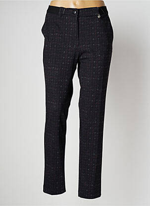 Pantalon slim stretch taille normale noir ANNA MONTANA femme