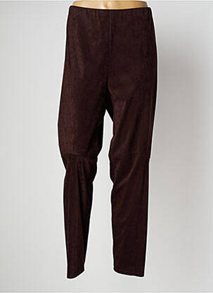 Pantalon slim stretch taille normale marron JOSEPH RIBKOFF femme