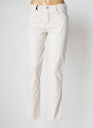 Pantalon slim stretch taille normale beige ANNA MONTANA femme