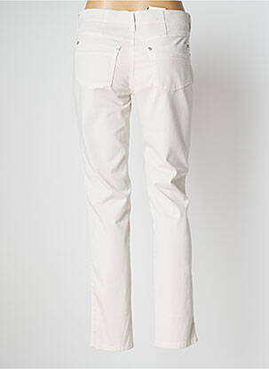 Pantalon slim stretch taille normale beige ANNA MONTANA femme