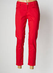 Pantalon 7/8 rouge DENIM STORIES pour femme seconde vue