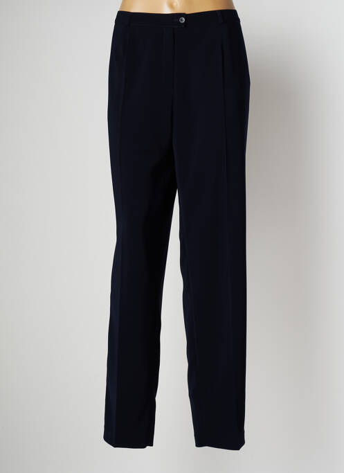 Pantalon chino fermeture zippée sous rabat boutonné taille normale noir ANNE KELLY femme