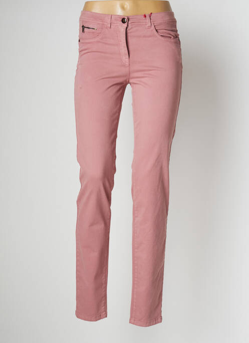 Pantalon slim stretch taille normale rose JOCAVI femme