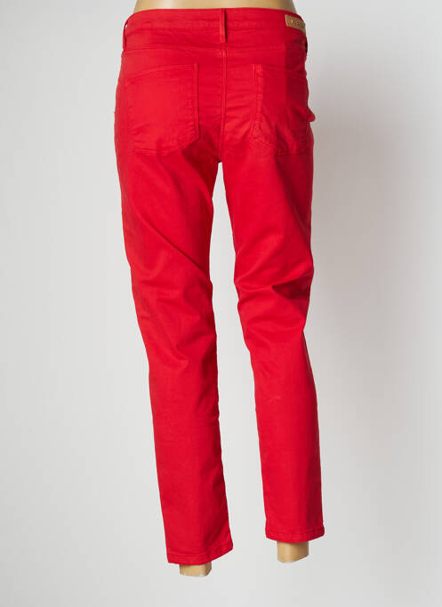 Pantalon 7/8 rouge DENIM STORIES pour femme