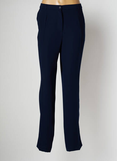 Pantalon droit bleu ANNE KELLY pour femme