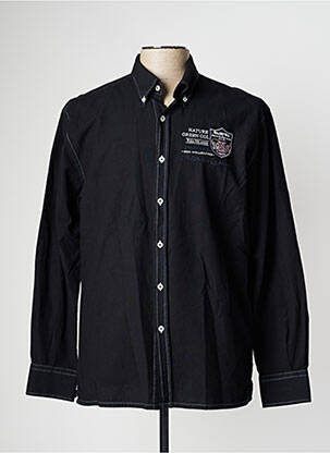 Chemise manches longues manches longues noir MISE AU GREEN homme