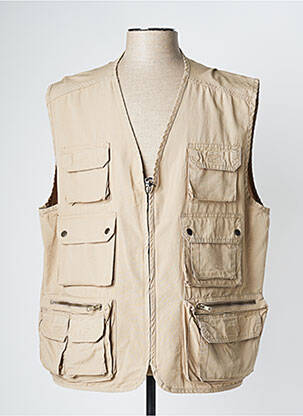 Gilet sans manche beige SEA BARRIER pour homme