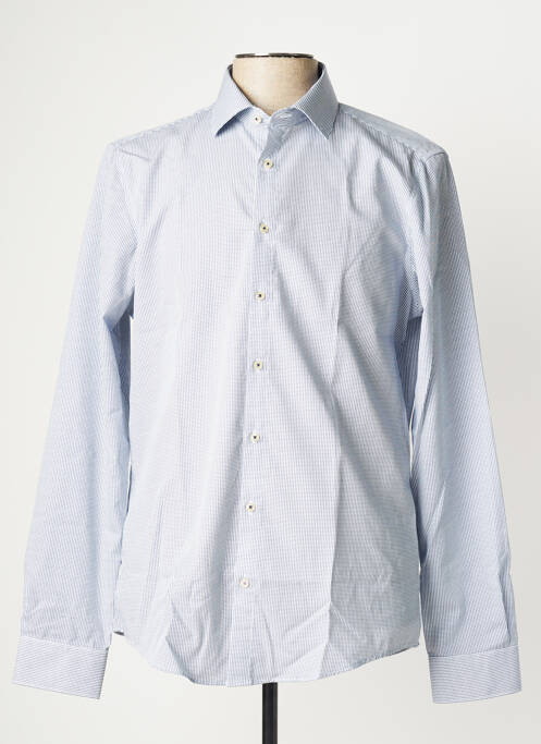 Chemise manches longues bleu REDMOND pour homme