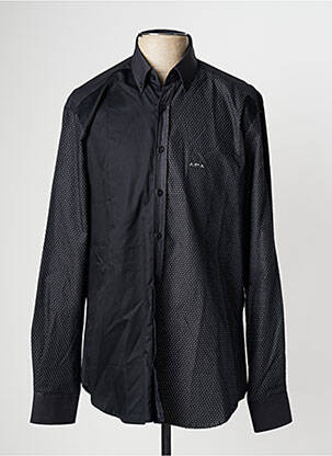 Chemise manches longues imprimé fantaisie noir MISE AU GREEN homme