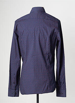 Chemise manches longues manches longues bleu SEIDEN STICKER homme