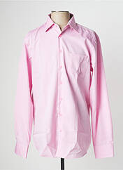 Chemise manches longues rose SEIDEN STICKER pour homme seconde vue