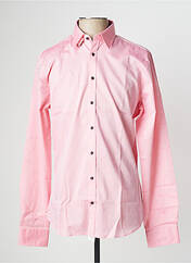 Chemise manches longues rose SEIDEN STICKER pour homme seconde vue