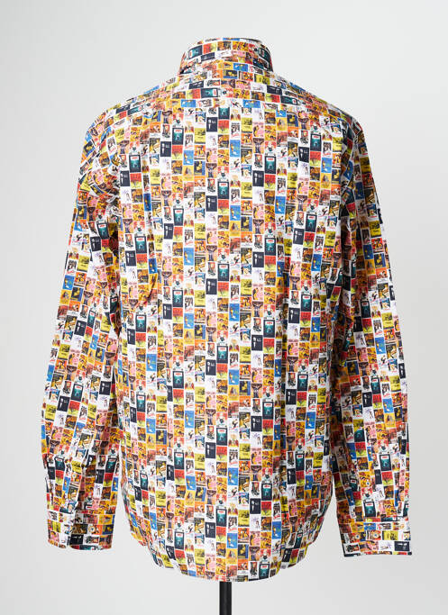 Chemise manches longues jaune DARIO BELTRAN pour homme