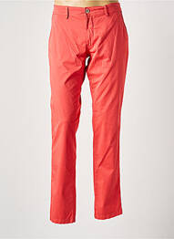 Pantalon droit tissage popeline taille normale rose DELAHAYE homme