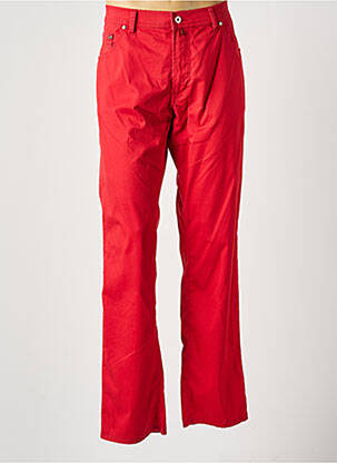 Pantalon droit stretch taille normale rouge PIERRE CARDIN homme