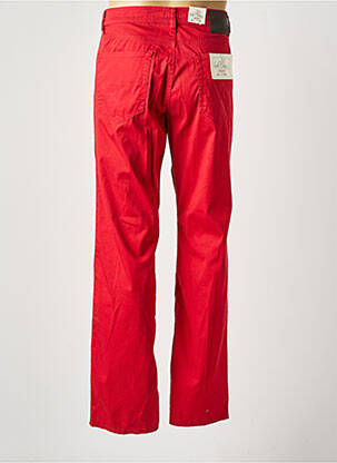 Pantalon droit stretch taille normale rouge PIERRE CARDIN homme