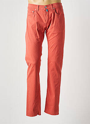 Pantalon droit tissage popeline taille normale rose PIERRE CARDIN homme