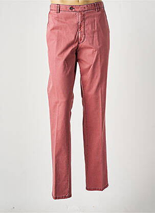Pantalon droit tissage popeline taille normale rose MEYER homme