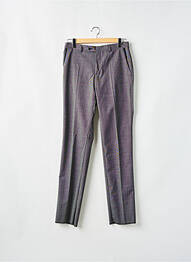 Pantalon droit tissage popeline taille normale gris KAMAO homme